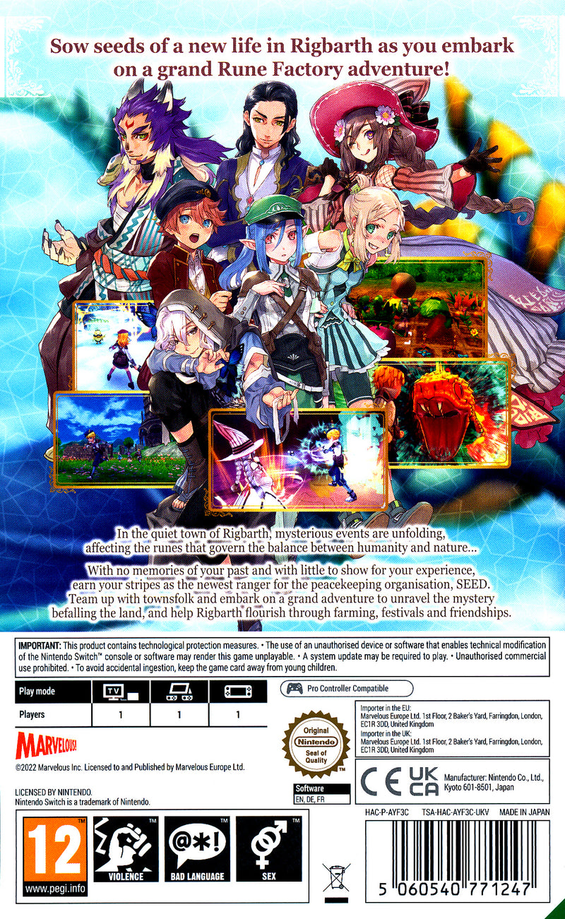 Rune Factory 5 NS
