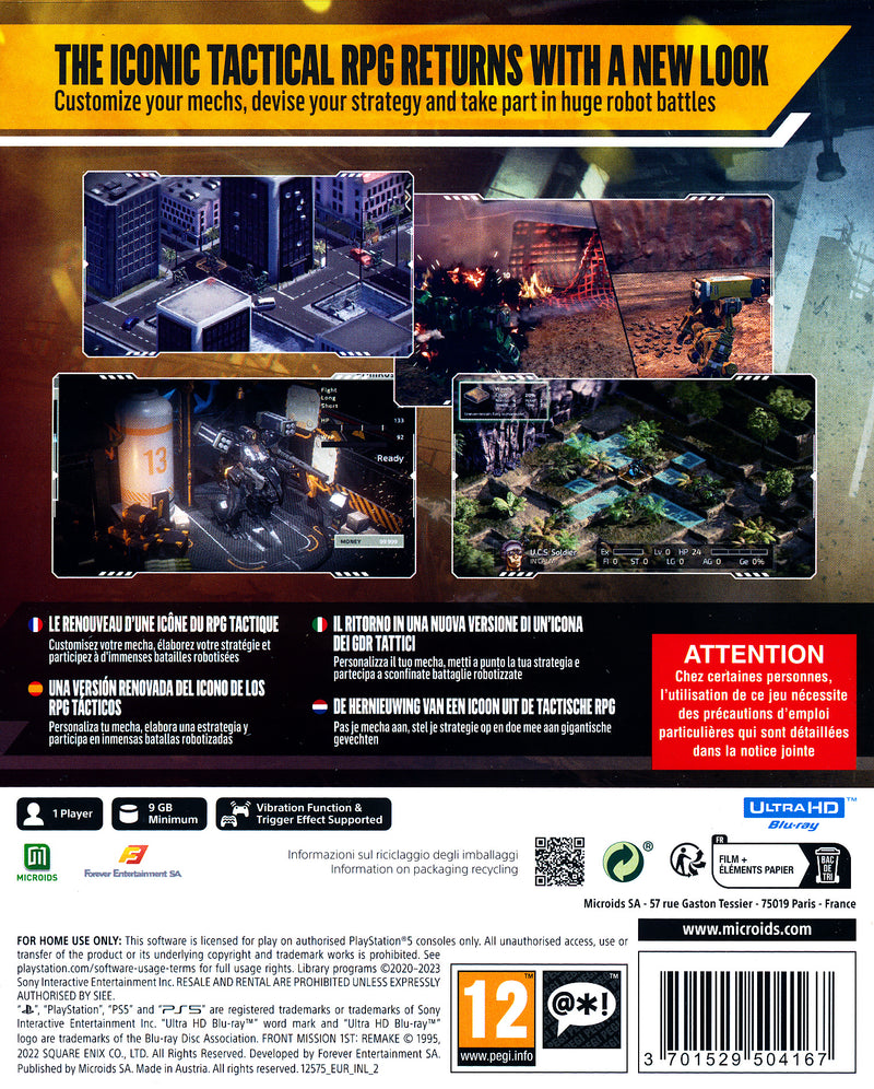 Front Mission 1st Limited Edition PS5