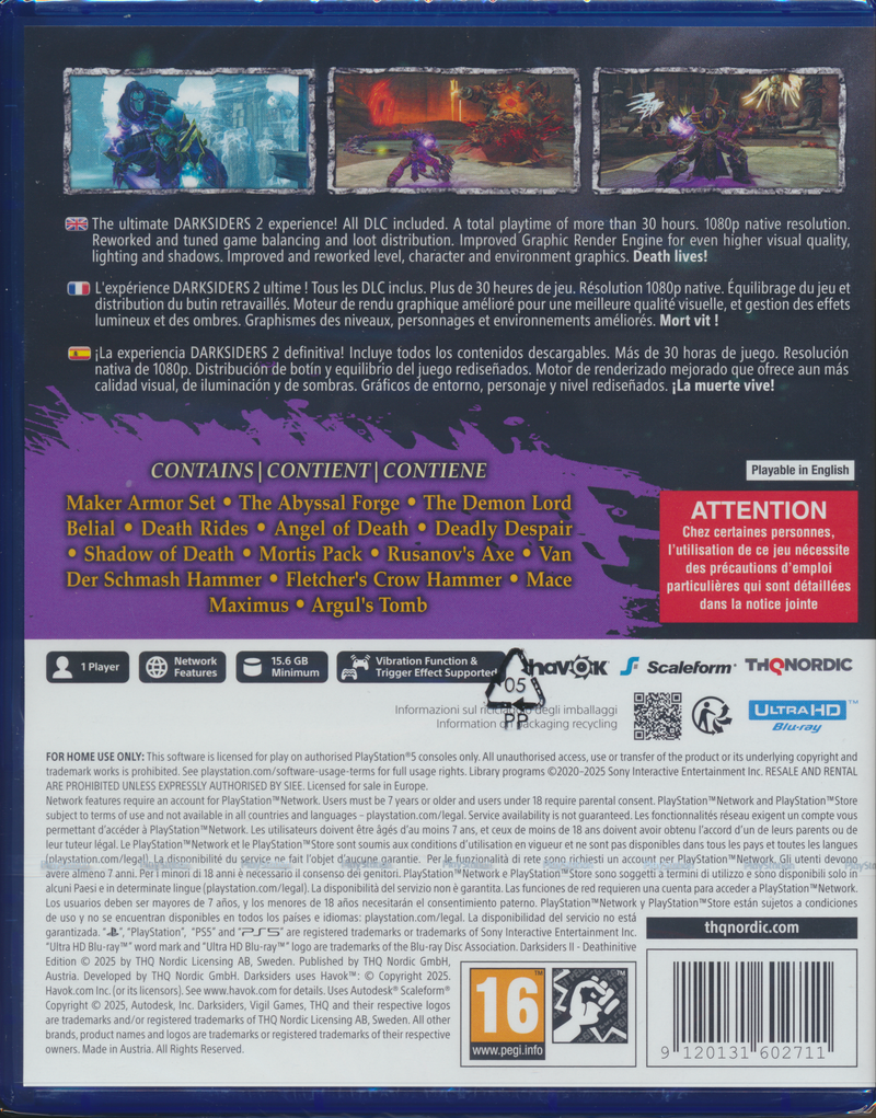 Darksiders 2 Deathinitive Edition PS5