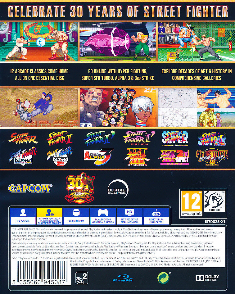 Street Fighter 30th Anni Coll. PS4