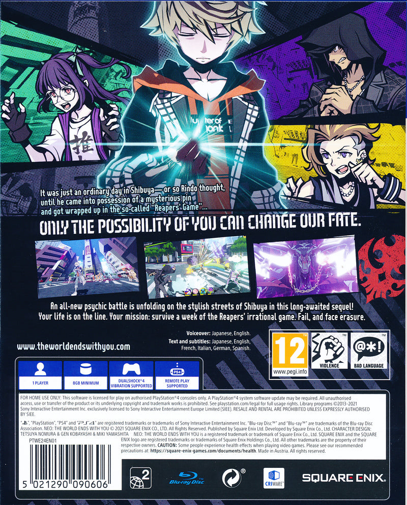 Neo The World Ends With You PS4