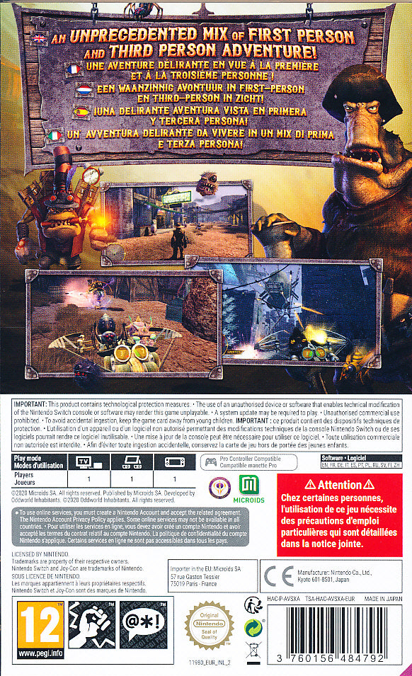 Oddworld Stranger's Wrath HD NS