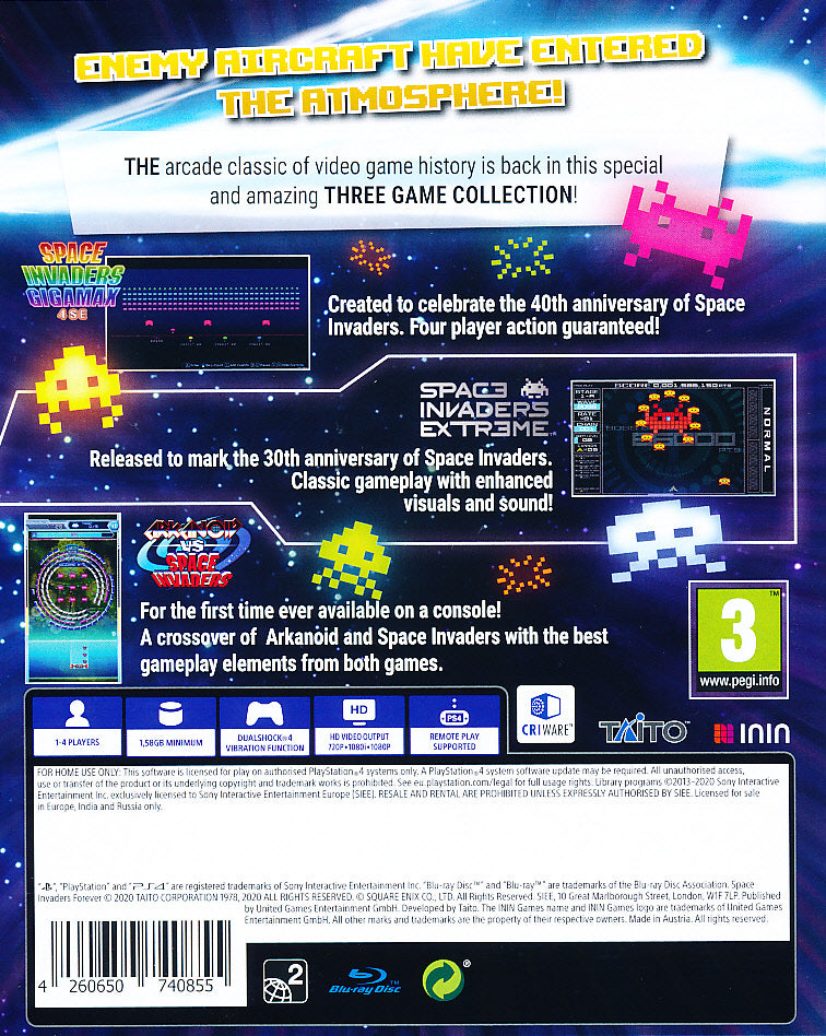 Space Invaders Forever PS4