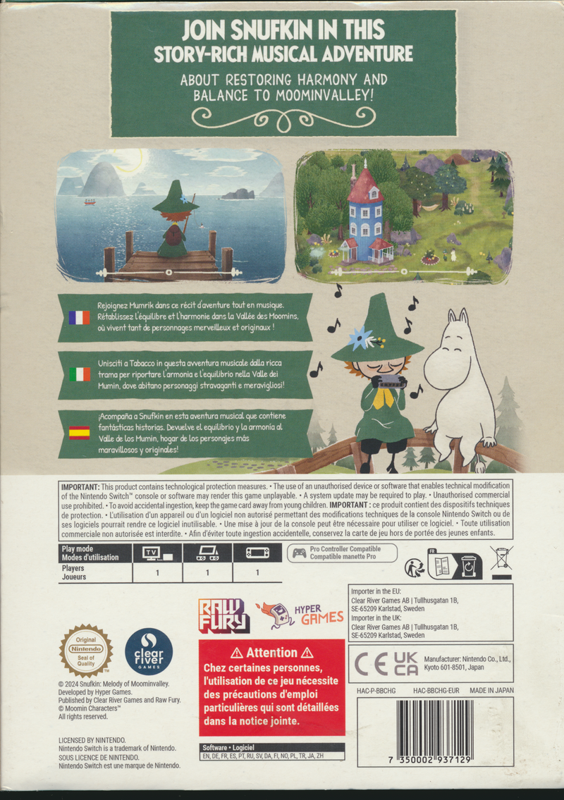 Snufkin Melody of Moominvalley Deluxe Ed. NS