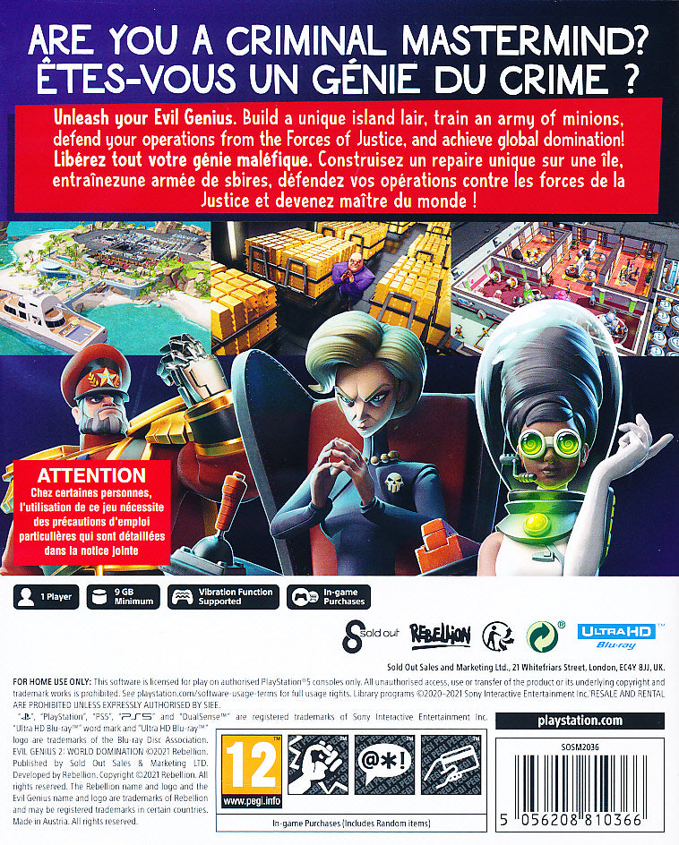 Evil Genius 2 World Domination PS5