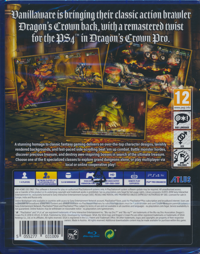 Dragon's Crown Pro PS4