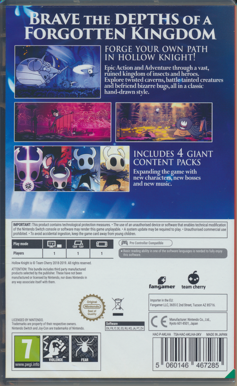 Hollow Knight NS