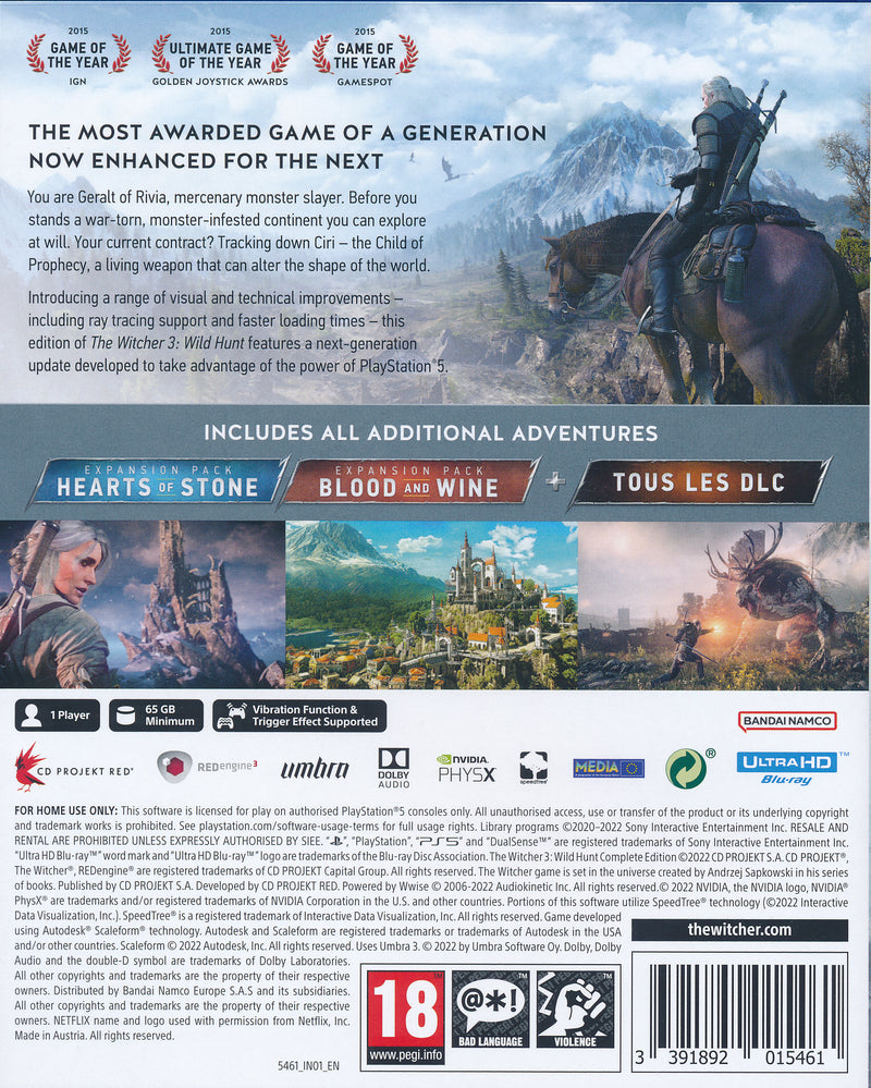 The Witcher 3 Wild Hunt Complete Ed. PS5