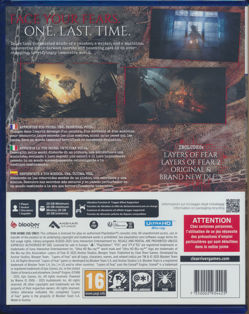 Layers of Fear PS5