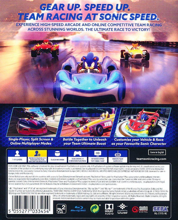 Team Sonic Racing PS4