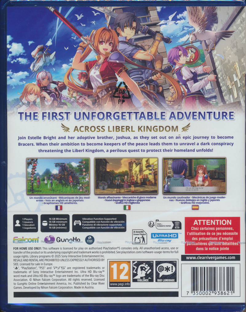 Trails in the Sky 1st Chapter PS5