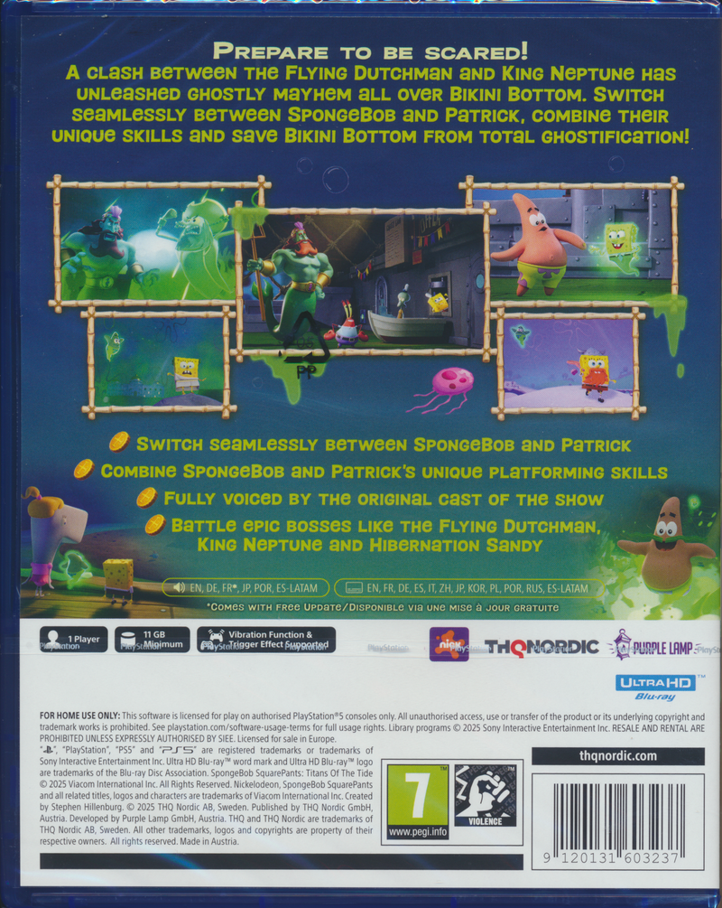 Spongebob Titans of the Tide PS5