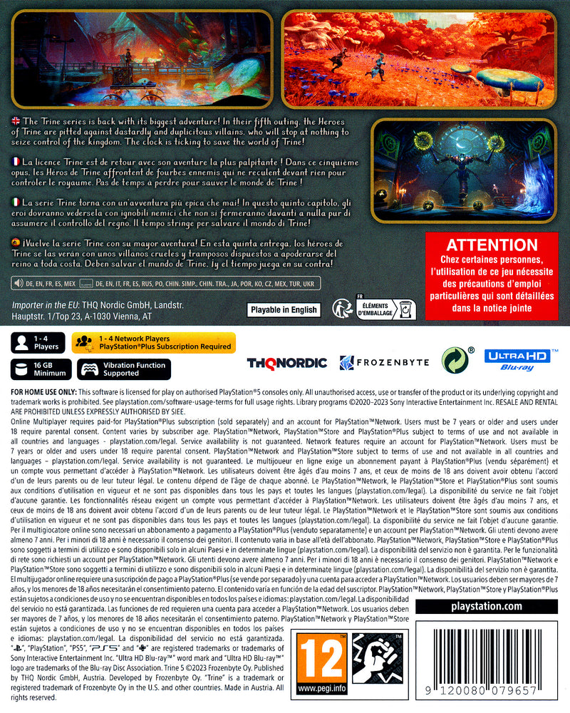 Trine 5 A Clockwork Conspiracy PS5