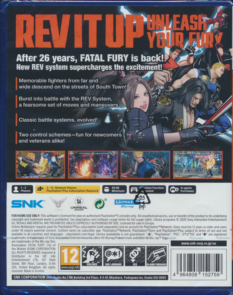 Fatal Fury City of the Wolves Special Ed. PS5