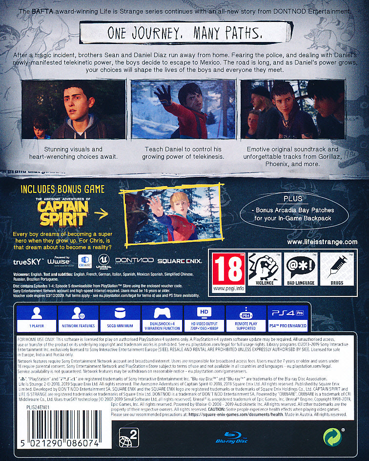 Life is Strange 2 PS4