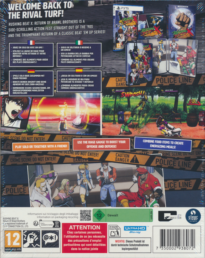 Rushing Beat X: Return of Brawl B. Steelbook PS5