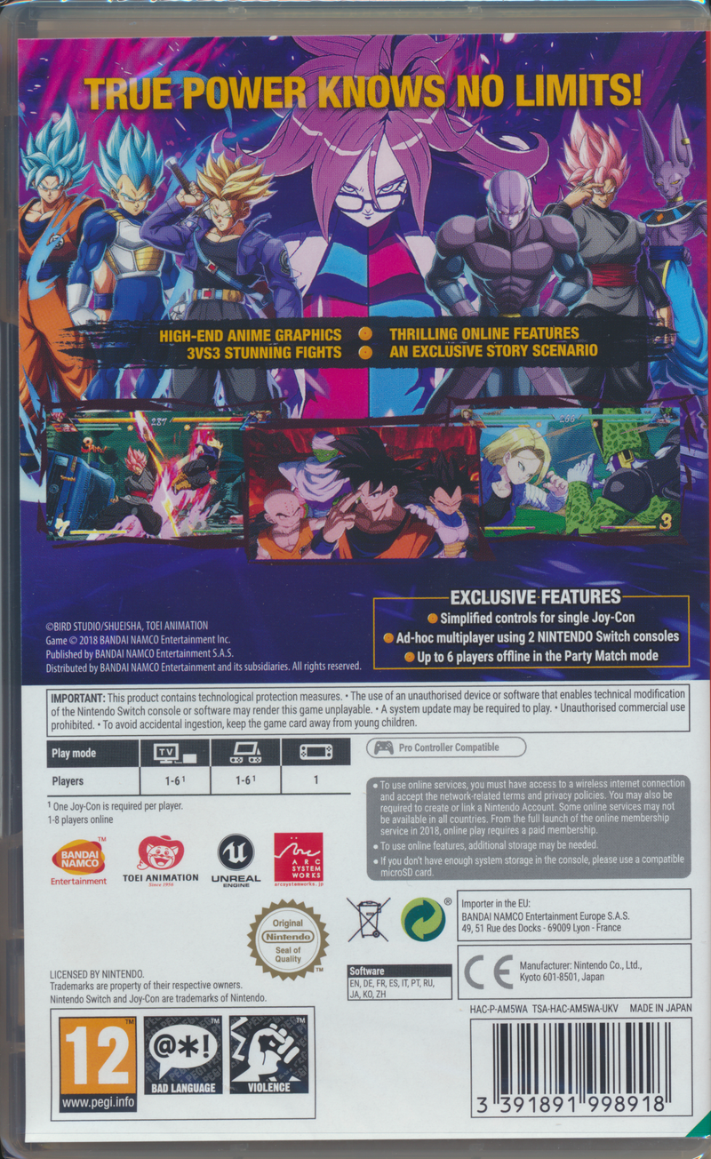 Dragon Ball Fighter Z NS