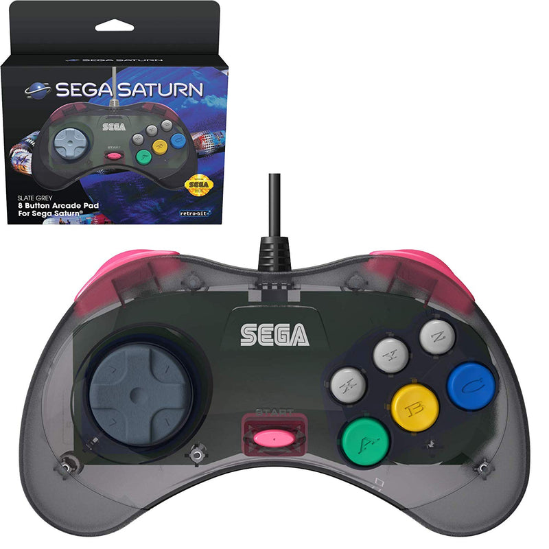 Retro-Bit SEGA Saturn Pad Grey