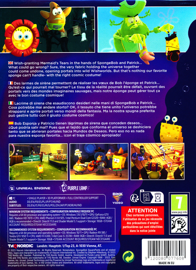 Spongebob Cosmic Shake PC