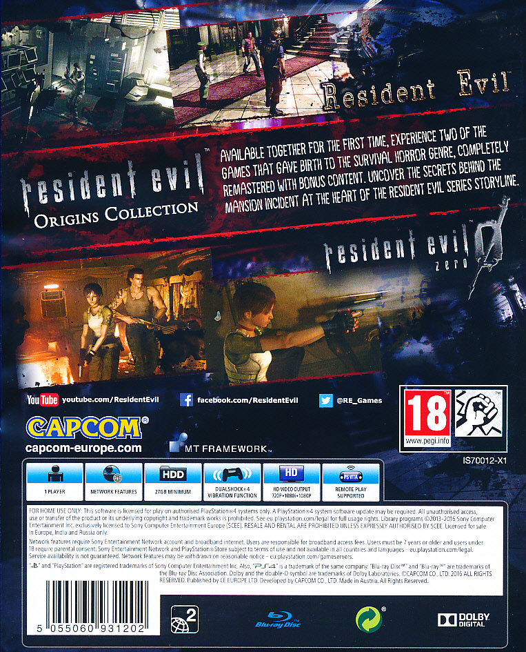 Resident Evil Origins Coll. PS4