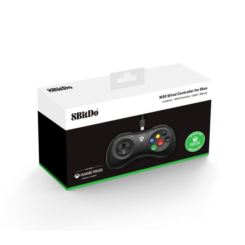 8BitDo M30 Wired Controller Xbox Black
