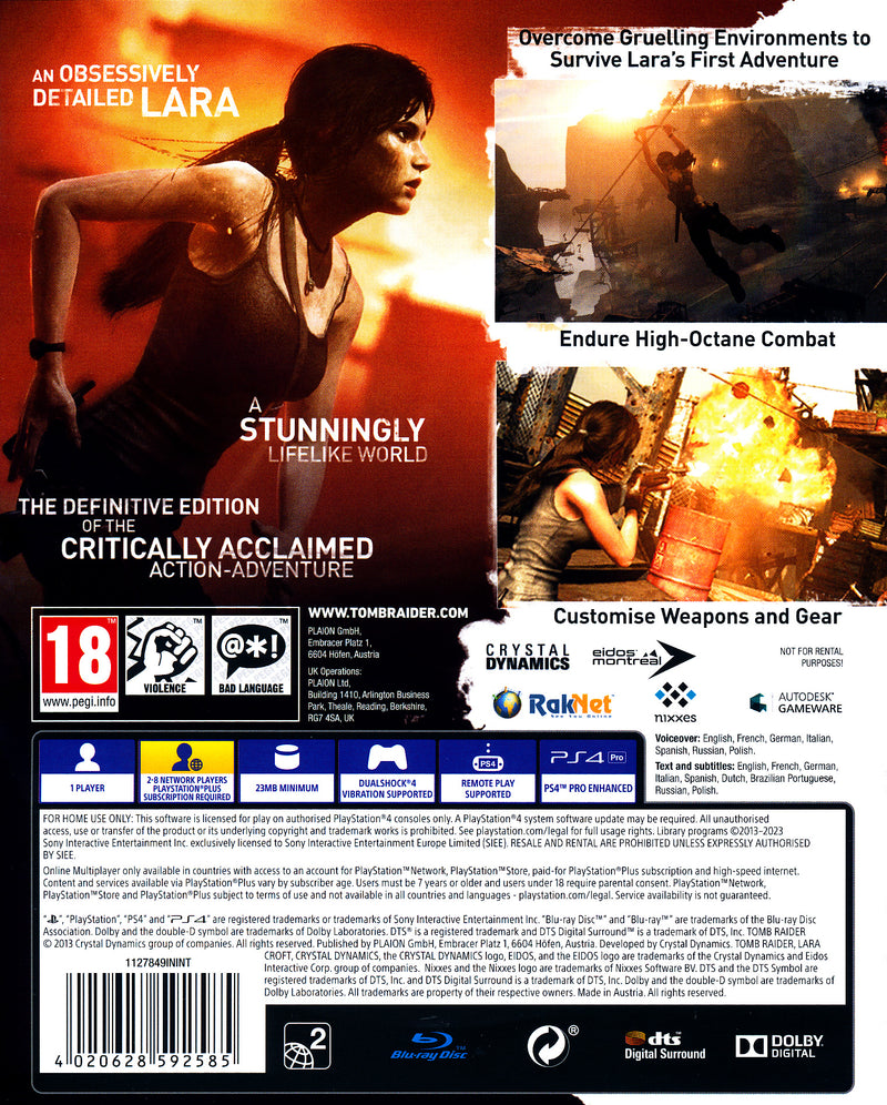Tomb Raider Definitive Ed. PS4