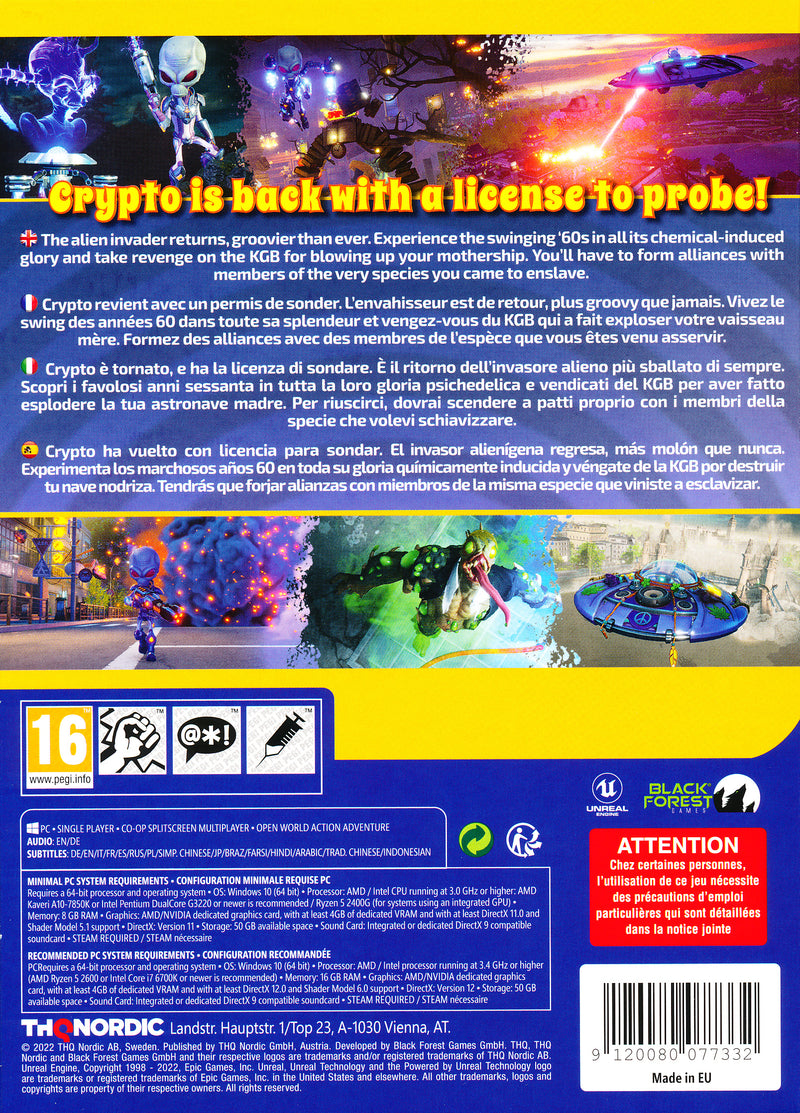 Destroy All Humans 2 Reprobed PC