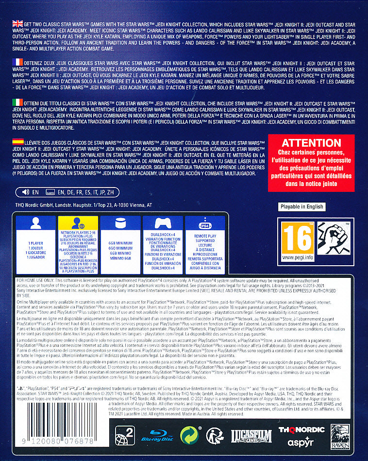Star Wars Jedi Knight CollectionPS4