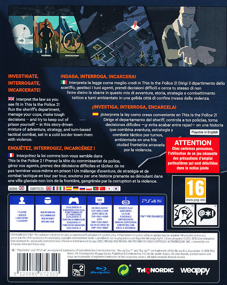 This is the Police 2 PS4