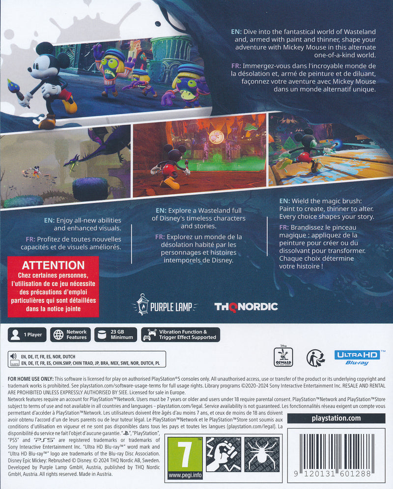 Disney Epic Mickey Rebrushed PS5