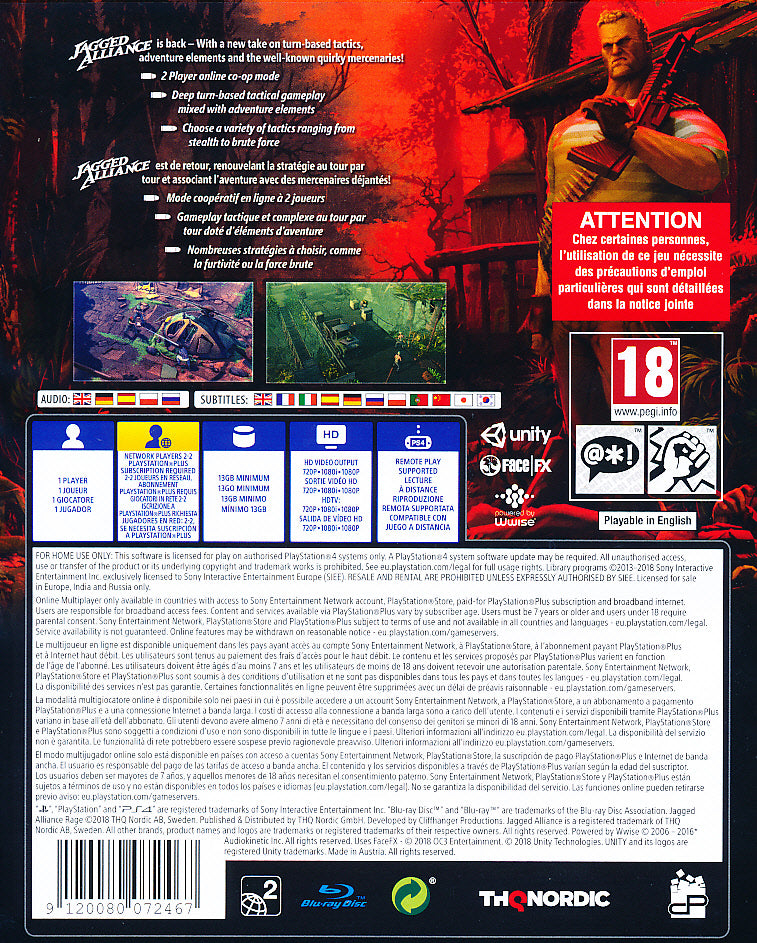 Jagged Alliance Rage PS4