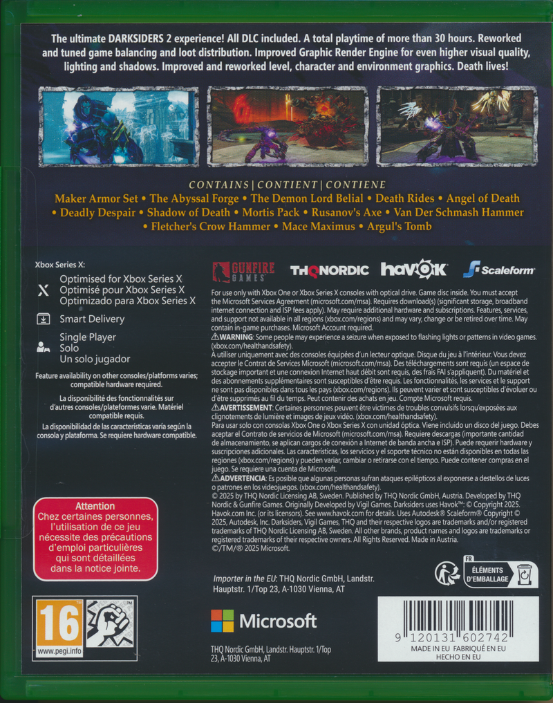 Darksiders 2 Deathinitive Edition XSX