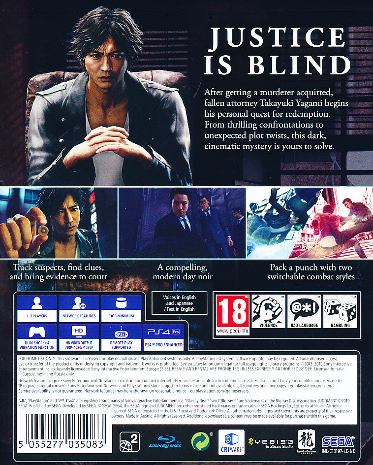 Judgment PS4