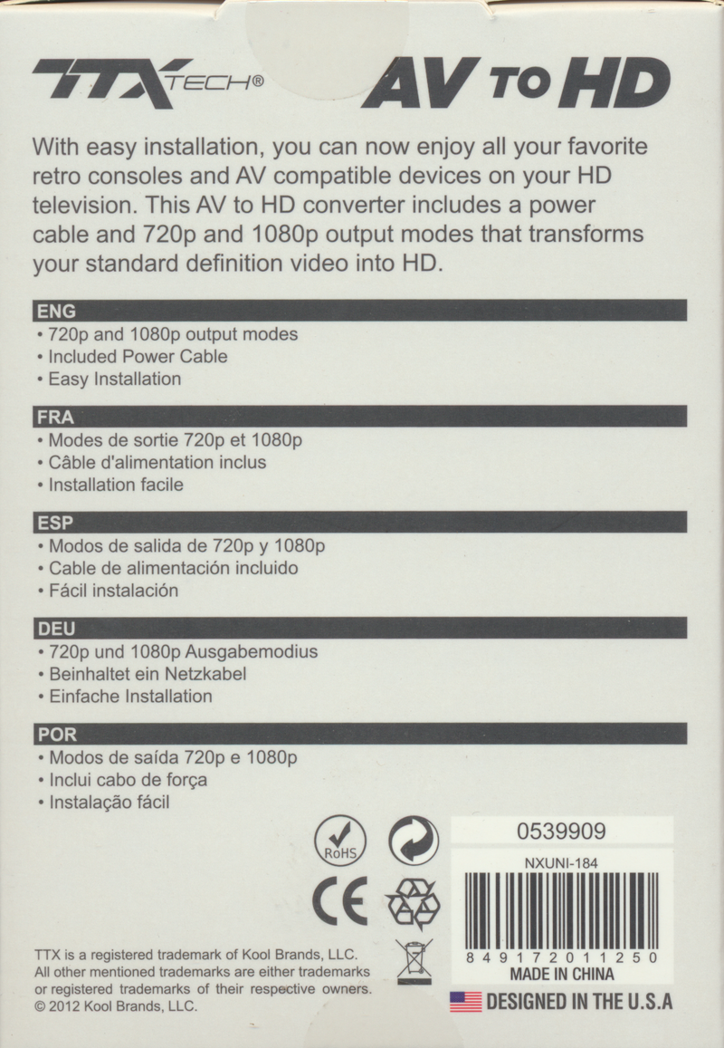 TTX AV to HD Converter