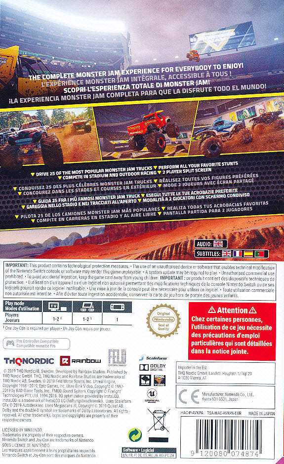 Monster Jam Steel Titans NS