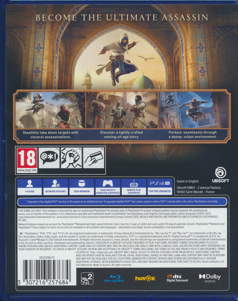 Assassins Creed Mirage PS4