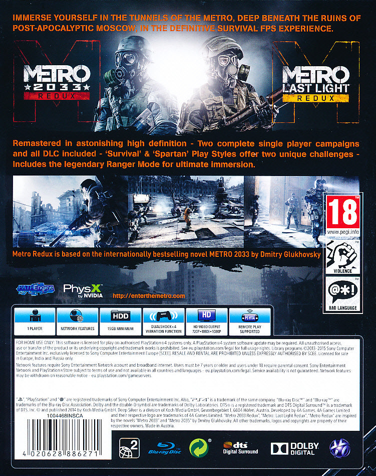 Metro Redux PS4