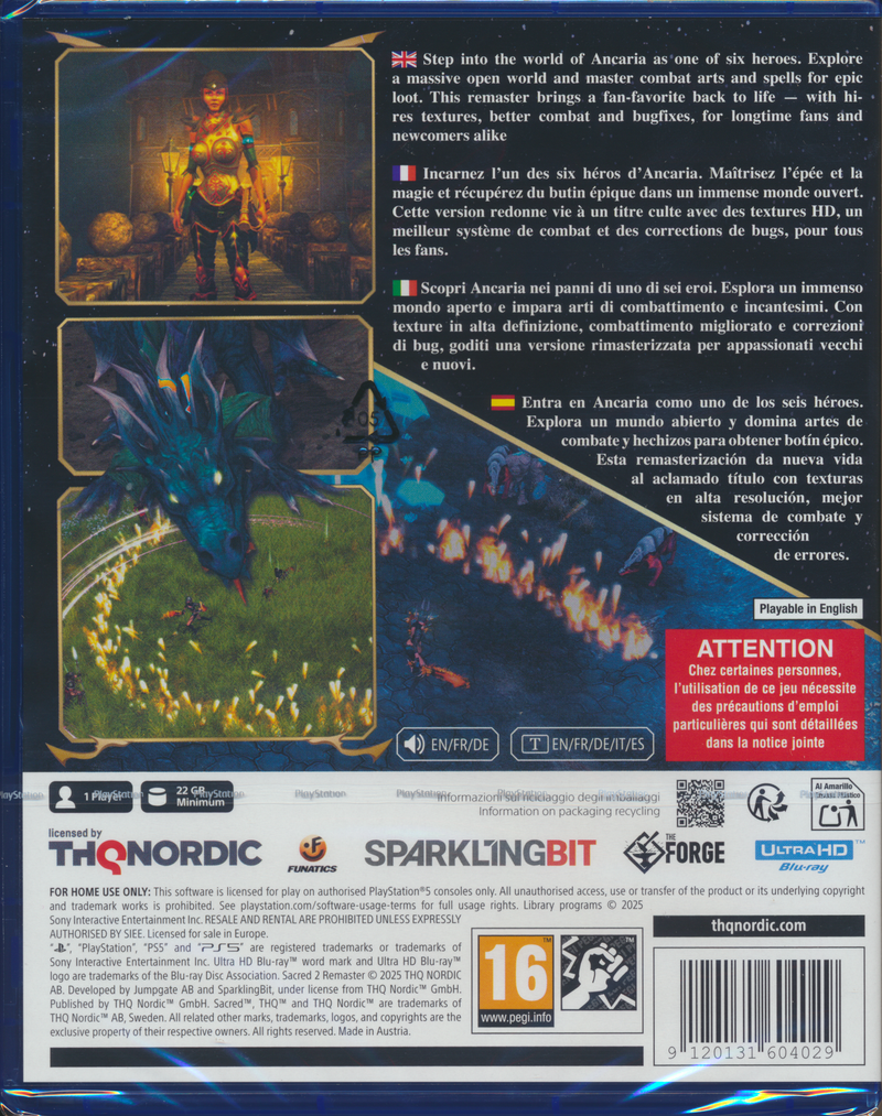 Sacred 2 Remaster PS5