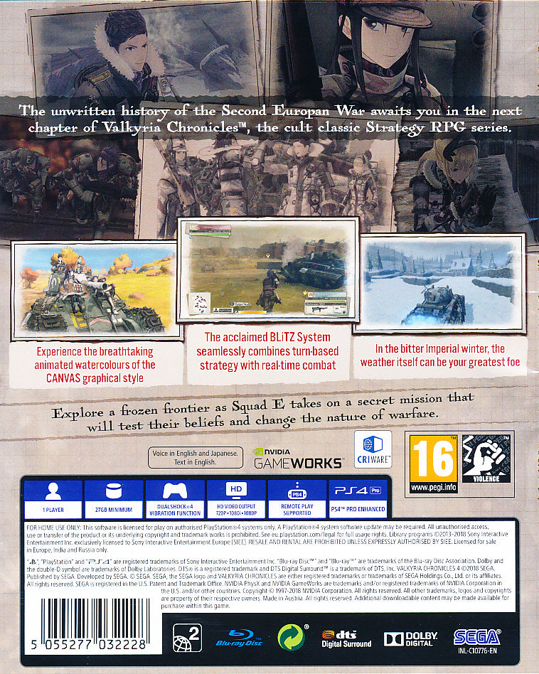 Valkyria Chronicles 4 PS4