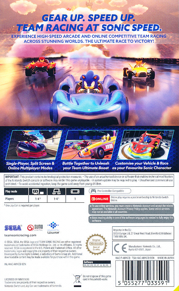 Team Sonic Racing NS