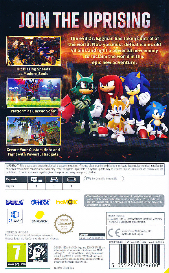 Sonic Forces NS